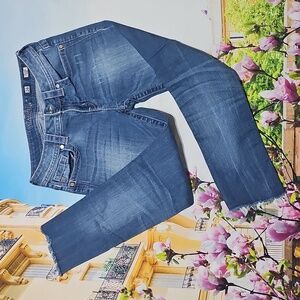 Miss Me Distressed Skinny‎ Raw Hem Jeans Size 26